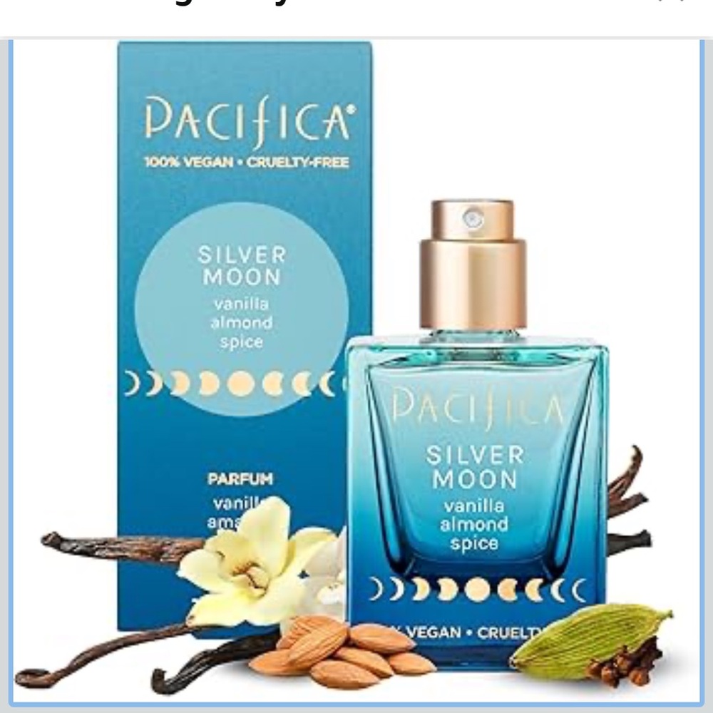 Pacifica Silver Moon Parfum 1oz – Long-Lasting Vanilla Almond Vegan Non Toxic - Picture 5 of 16